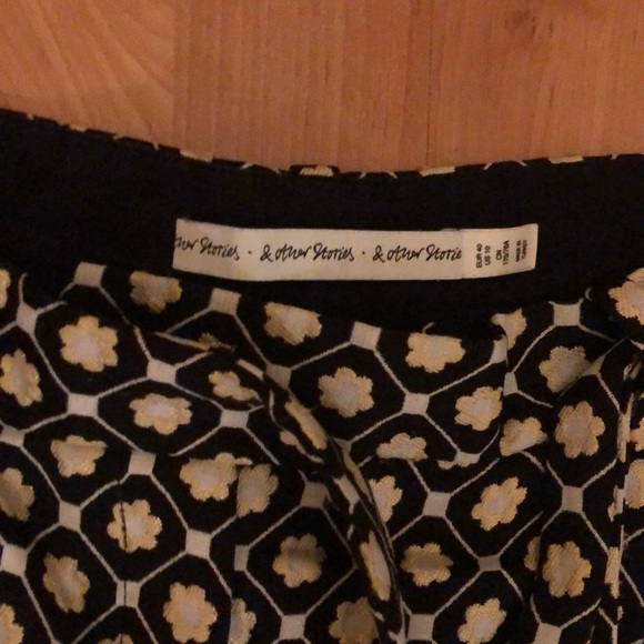 & Other Stories Jacquard Shorts US 10 - Picture 3 of 13